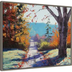 Autumn Delight by Graham Gercken 28-in. W x 23-in. H. Canvas Wall Art Print Framed in Grey