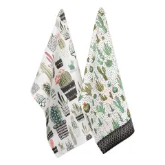 DII Assorted Urban Oasis Print Dishtowel (Set of 2)