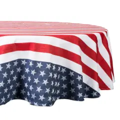 DII Stars & Stripes Tablecloth 70 Round