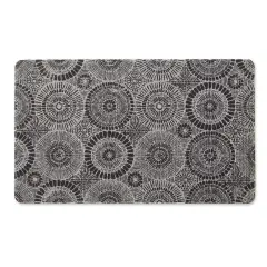 DII Cream and Black Farmhouse Check Rug 2 feet 3 in x 6 feet