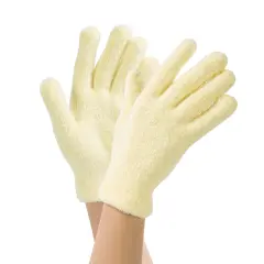 DII Off White Round Crochet Bath Mat