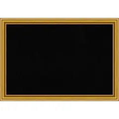 Cork Board, Townhouse Gold Wood Frame - Bulletin Board, Organization Board, Pin Board