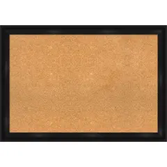 Cork Board, Grand Black Narrow Frame - Bulletin Board, Organization Board, Pin Board