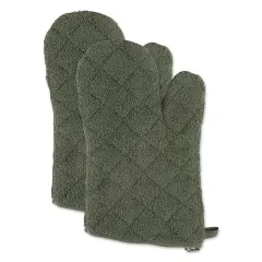 PEBBLE TERRY OVEN MITT SET/2