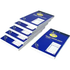 6 Sales Order Receipt Books Carbonless Record Sheets 5 5/8" x 3 3/4"