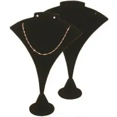 2 8" Velvet Pendant Earring Display Bust