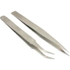 2 Bead Pearl Tweezers Jewelers Beading Knotting #AA #F