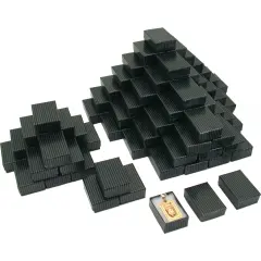 100 Black Stripe Cotton Filled Jewelry Gift Box 1 7/8"