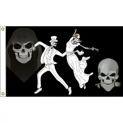 Edward Teach Blackbeard Pirate Flag 3ft x 5ft