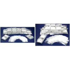 Resealable Reclosable Clear Plastic Bags 2" x 2" & 2" x 3" Kit 4000 Pcs