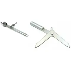 Machinist Measuring Tool Divider Caliper 6" & Jewelers Drill Press Center Finder