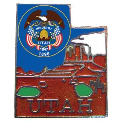 Utah Map Pin 1"