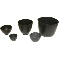 Rubber Investment Mixing Bowls 5 Jewelers Casting Tools