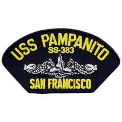 U.S. Navy USS Pampanito SS-383 Patch 2 1/4" x 4"