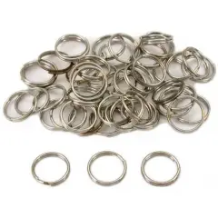 Split Rings Nickel Plated 12mm 50Pcs