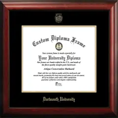 Dartmouth College 16w x 12h Gold Embossed Diploma Frame