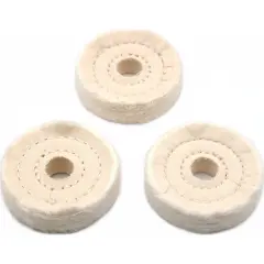 3 Cotton Buffing Wheel Jeweler Polishing Rotary Tool 2"