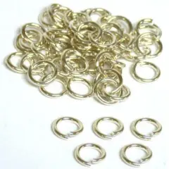 50 8mm Sterling Silver Open Jump Rings O Ring