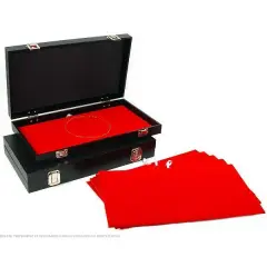 6 Red Velvet Chain Pad & 2 Display Trays