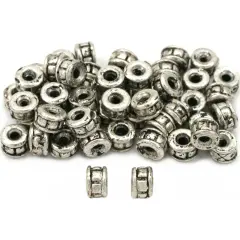 Spacer Bali Beads Antique Silver Plated 5mm Approx 50