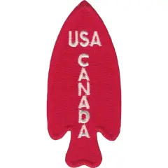 WWII Devil's Brigade Patch Red & White 3"