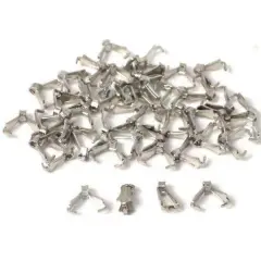 48 Bails Rhodium Connectors Jewelry Bracelet Chain Part