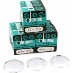 30 Plastic Watch Crystals Watchmakers Dome Parts 30.8mm