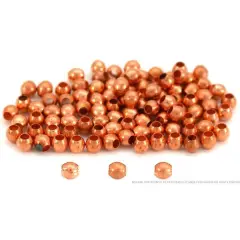 100 Round Ball Beads Copper Plated Jewelry Beading 2mm