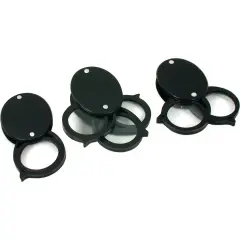 5X 10X 15X Folding Magnifiers Stamps & Coins Hobby Collector Magnification Tools