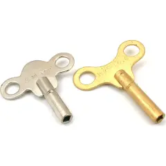 2 Clock Chime Keys Clockmakers Repair Tools Sz 6 3.75mm