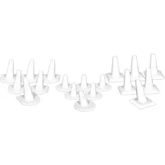 18 White Finger Ring Display Jewelry Window Showcase