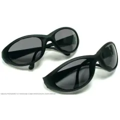 2 Safety Glasses Hunting Shooting UV Grey Sunglasses