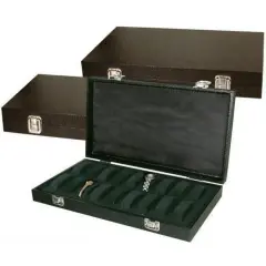 3 18pc Black Watch Travel Trays Showcase Display Case Unit