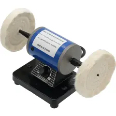Bench Lathe Mini 110 Volt& Jewelry Polishing Motor w/ 2 Tapered Spindles