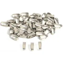 48 Bails White Plate Jewelry Necklace Chain Connector