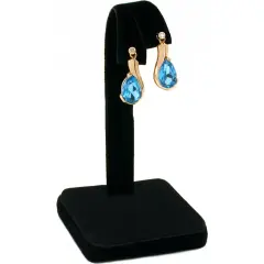 Black Velvet Earring Display Jewelry Showcase Counter
