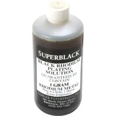 Superblack Black Rhoidum Plating Solution 1 Pint (1 Gram Rhodium)