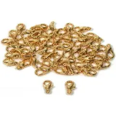 50 Gold Plated Lobster Clasps 12 x 6mm