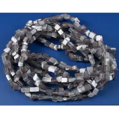Smoke Fiber Optic Chip Beads Jewelry Beading 2 34" Str