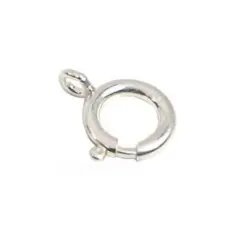 Spring Ring Clasp Sterling Silver Finding 9mm Part