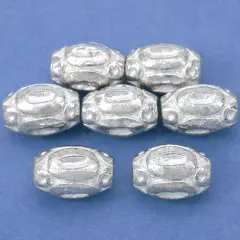 15g Bali Barrel Beads Silver Plt Beading 11mm Approx 7