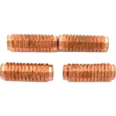 15g Bali Octagon Tube Beads Copper Plated 17mm Approx 4