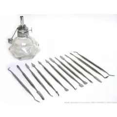 12 Jewelers Wax Carvers & Alcohol Lamp Carving Tools
