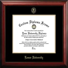 Lamar University 14w x 11h Gold Embossed Diploma Frame