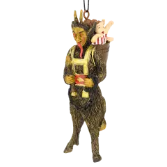 Scary Krampus Figure Christmas Ornament