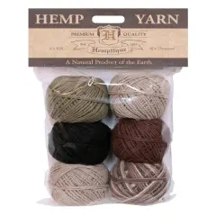 Hemptique Hemp Yarn Bon Bons Eco Friendly Sustainable Naturally Grown Jewelry Bracelet Making Paper Crafting Scrapbooking Bookbinding Mixed Media Crocheting Macrame Seasonal Holiday Gift Wrapping Outdoor Gardening Nature