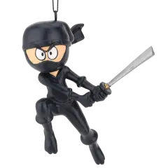 Tree Buddees Ninja Kid with Sword Christmas Ornament