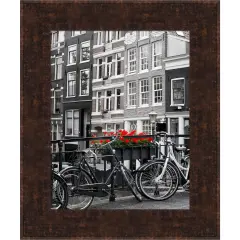 Amanti Art William Mottled Bronze Narrow Picture Frame