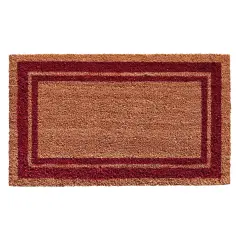 Burgundy Border Doormat