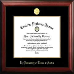 University of Texas, Austin 14w x 11h Gold Embossed Diploma Frame